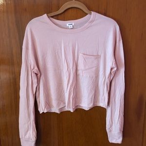 long sleeve crop top